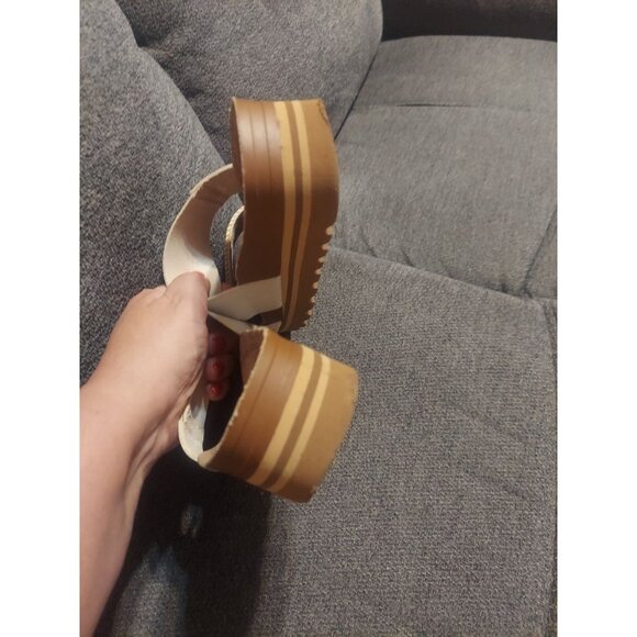 Reef CUSHION VISTA HI Women’s Platform Slide Sandals NATURAL Shoes Size 6 - Picture 6 of 10